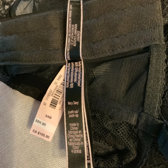 Victoria Secret BLING Very Sexy Bombshell Add-2-Cups Push-Up Corset Bra 34B NWT - Picture 7 of 16